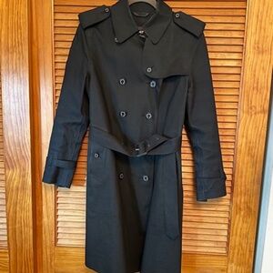 MACKINTOSH MUIRKIRK BELTED BLACK TRENCH COAT- EU size 42